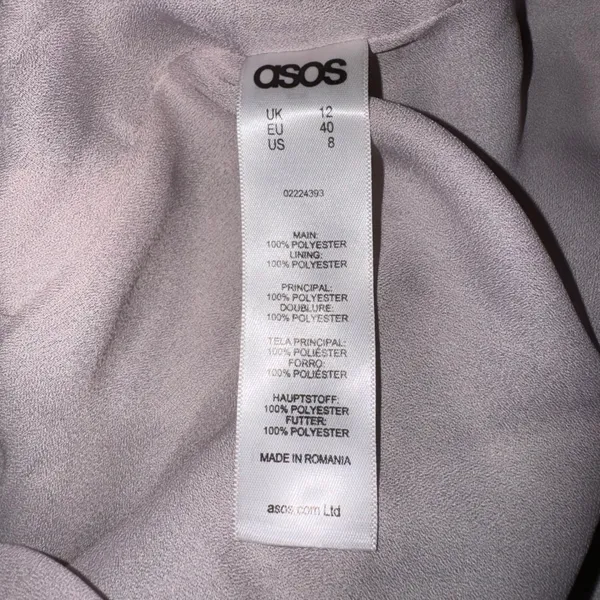 ASOS‎ Silver Sequin Cami Top Sparkly Party Evening Occasion Size 8 - Image 5