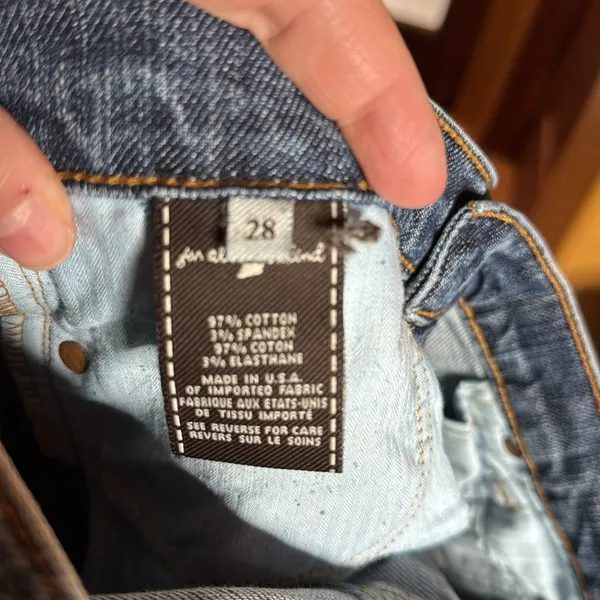 7 For All Mankind Bootcut Jeans Size 28 Distressed Low Rise Medium Wash Denim - Image 15
