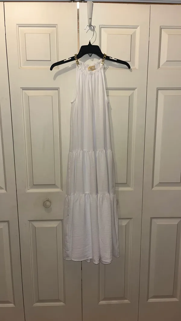 Michael Kors White Halter maxi dress - Image 3