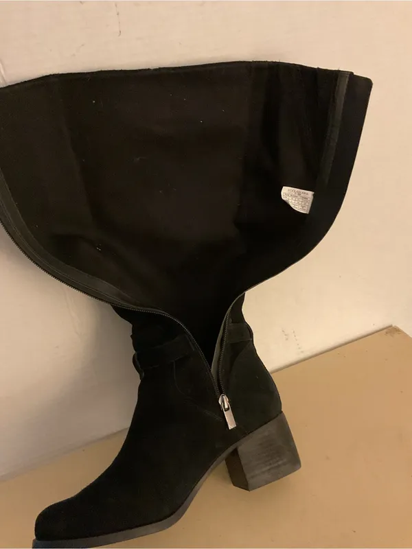 Koolaburra by Ugg women black suede Knee-High Madeley Heeled Boots US 8 - Image 9