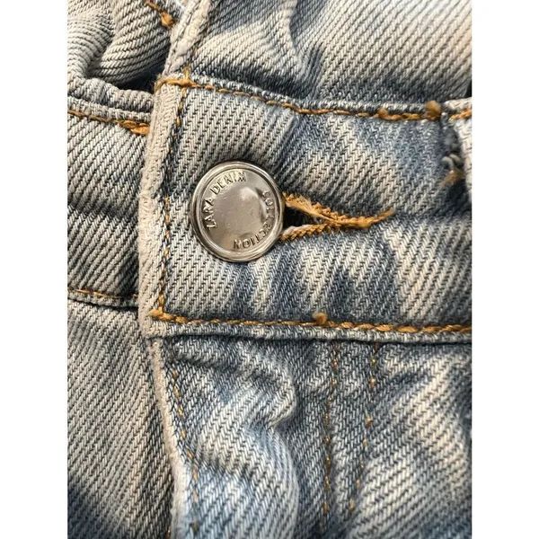Zara Paperbag High waist Jean Shorts size XS - Image 6