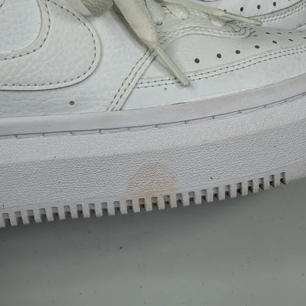 NIKE Women's Court Vision Alta Platform Sneakers White-9 - Image 10