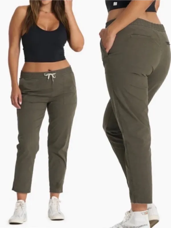 Vuori Ripstop Pant Oregano Olive Green - Image 2