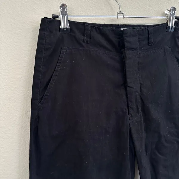 Marithe Francois Trouser Pants‎ Women Size 4 Cotton Black Minimalist Workwear - Image 5
