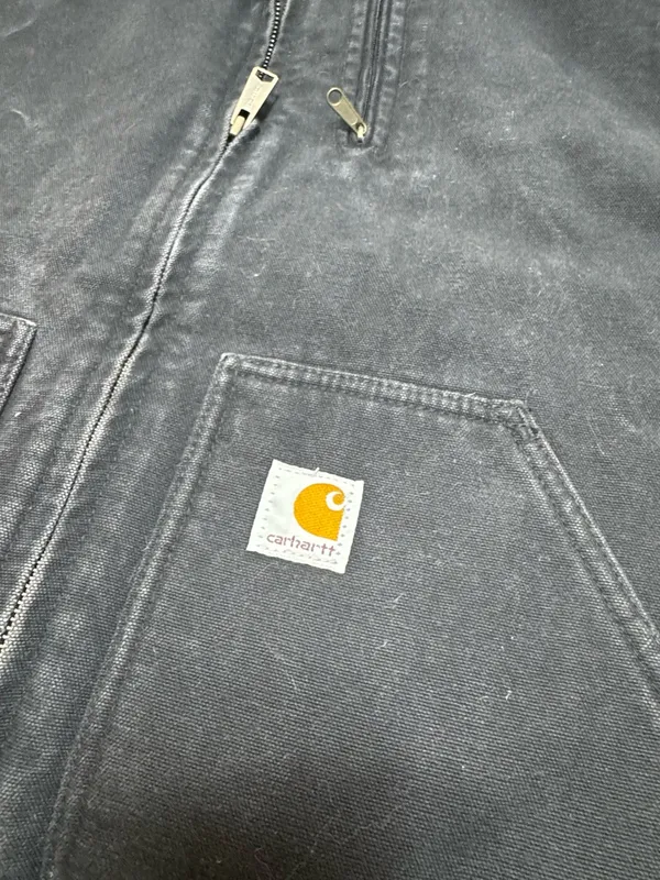 Carhartt Black Quilted-Lined Canvas Vest - Image 4