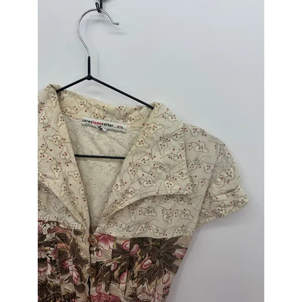 Vintage Corey Lynn Calter Womens‎ Bird Retro Midi Dress Sz 10 Pinup Coquette - Image 6