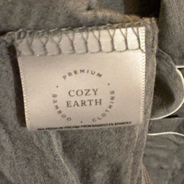 Cozy Earth Bamboo Stretch-Knit Long Sleeve Pajama Set in Gray - Image 7
