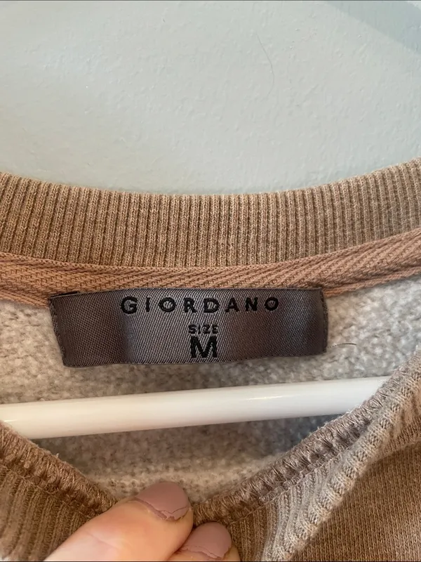Tan ATHL DEPT Sweatshirt medium like new fleece lined - Image 2