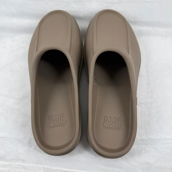 P448 Mimetic Mules Clogs Taupe Made in Italy‎ EU 40 41 XL Extralight US 9 - Image 8