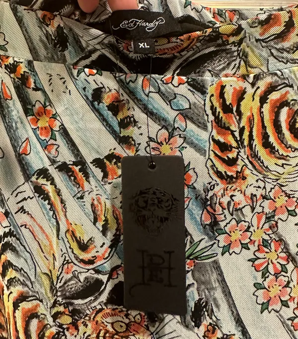 Ed Hardy Tiger Print Mesh Skirt - Image 4