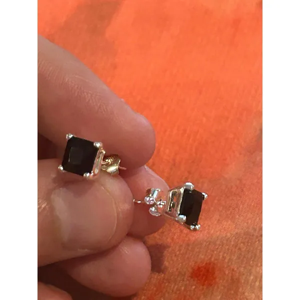 B260 earrings 925 sterling silver stud - Image 5