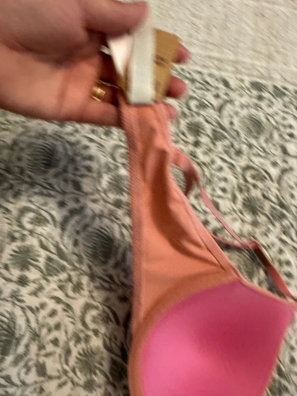 PINK Victoria's Secret Bra Pink T-Shirt - Image 6