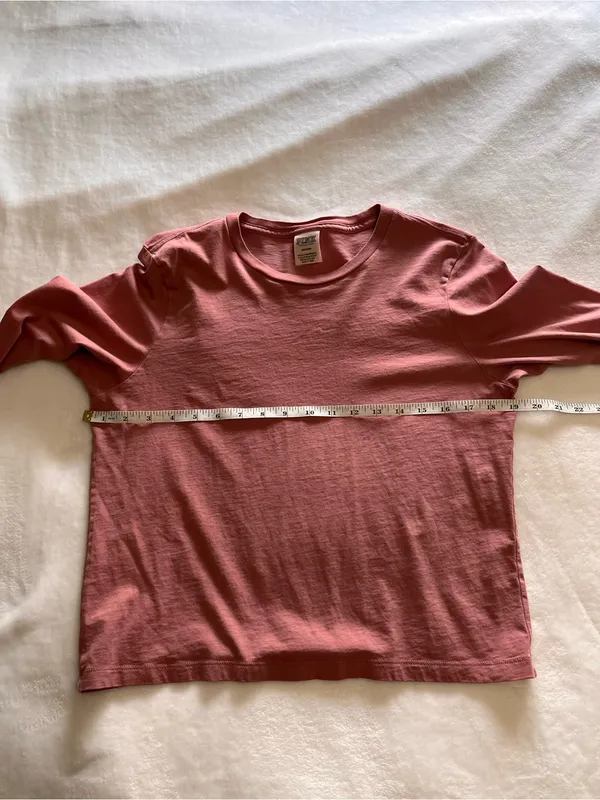 VICTORIA’S SECRET PINK Dusty Rose Long Sleeve Tee Women’s T-shirt Sz M EUC - Image 6