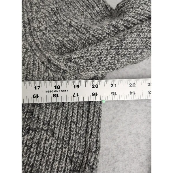 Soft! Abercrombie‎ & Fitch Knitted Wool Blend SWEATER Cable Hoodie Moose XXL - Image 9
