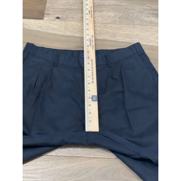 Gap Black Linen‑Cotton Cropped Pants Size M Lightweight - Image 3