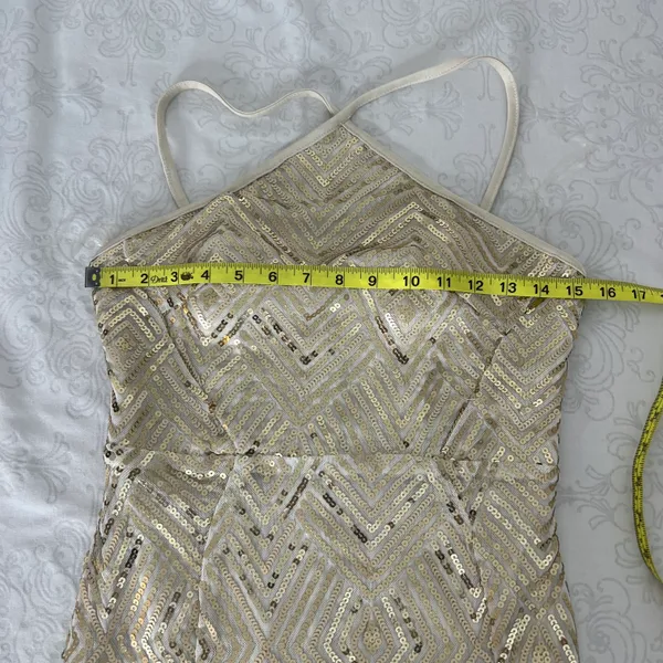 Crystal Doll Homecoming Sequin Bodycon Mini Dress Size 3 - Image 9