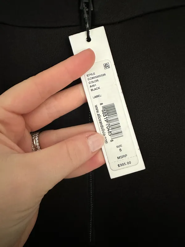 Alice + Olivia Black Dress - Image 4