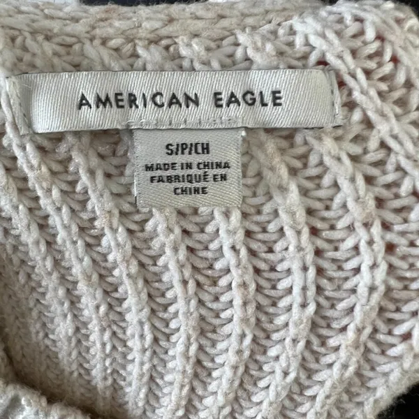 American Eagle Outfitters Knitted Crewneck Side Slit Comfy Cozy Lounge‎ Sweater - Image 9