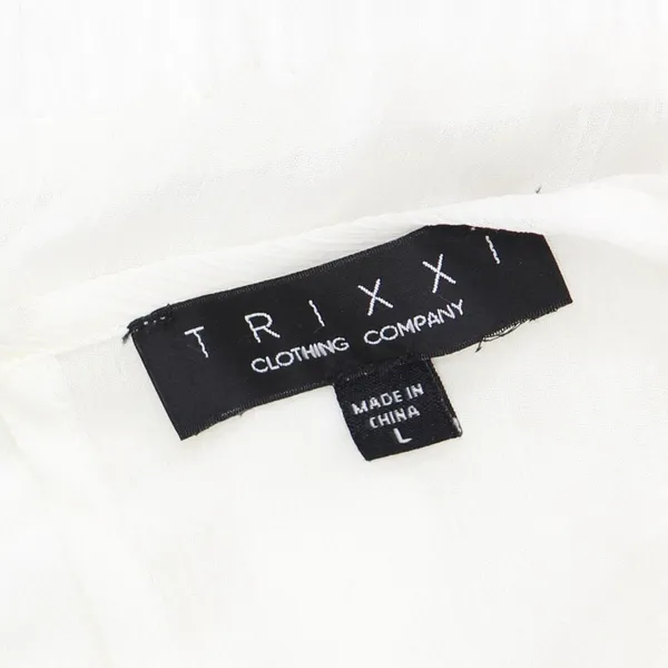 Trixxi Womens Gauze Lightweight Mini Dress 1679163a65a814 White L - Image 3