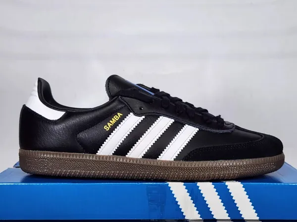 Women's size 7.5 Men's size 6.5 (UK 6) Adidas Samba Black white gum - Image 5