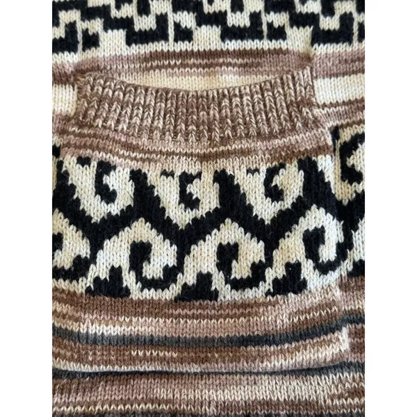 Lucky Brand Women's Southwest Aztec Cardigan Sweater Size Large Oversized boho - Image 10