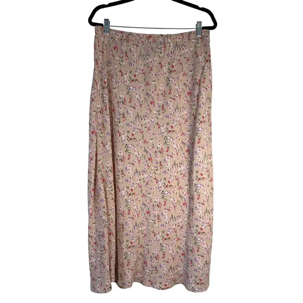 Carol Anderson Collection Vintage 90s Floral Maxi Skirt | Cottagecore Prairie - Image 5
