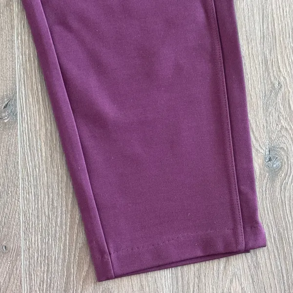 Express Ponte Pants Stretch Slim High Rise Burgundy Women XXL Career Pull On - Image 7