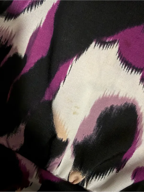 2000s vintage style whimsical leopard like print halter top blouse - Image 7