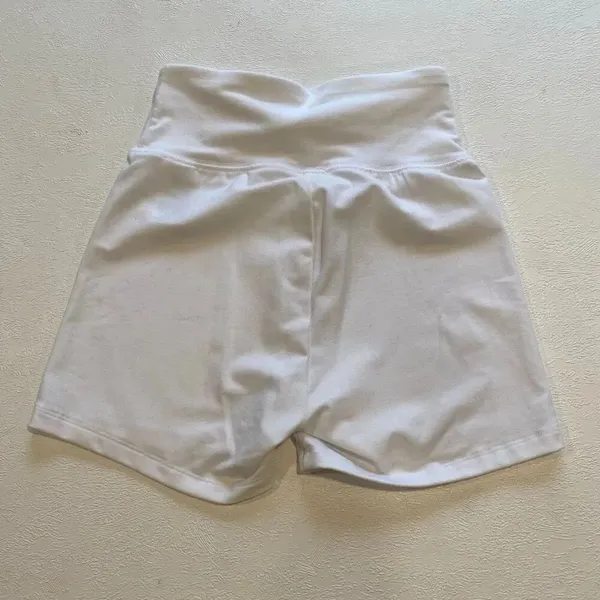 American Eagle White High Waisted Biker Shorts XS Stretch Active Lounge - Image 2