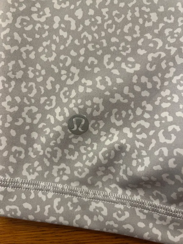 Women's Athletic Shorts Leopard Women's Athletic Shorts Leopard Print Grey White - Image 3