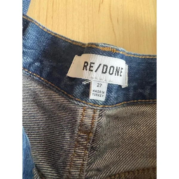 RE/DONE 90's Mid Rise Loose Jeans‎ in Rustic Idigo Size 27 - Image 4