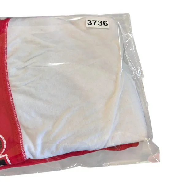 New Era Washington Wizards NBA Women XL Long Sleeve Colorblock T-Shirt Red White - Image 7