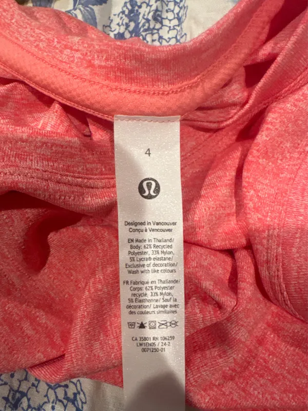 Pink Fitted Lululemon Tank Racerback Top - Image 2