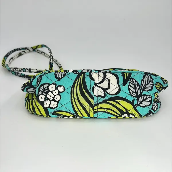 Vera Bradley Blue Floral Quilted Crossbody Bag‎ Small Adjustable Strap Boho - Image 7