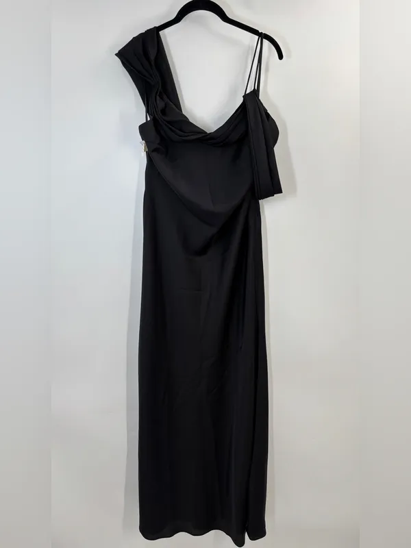 Fame and Partners Francois Black Maxi Formal Gown - Image 7