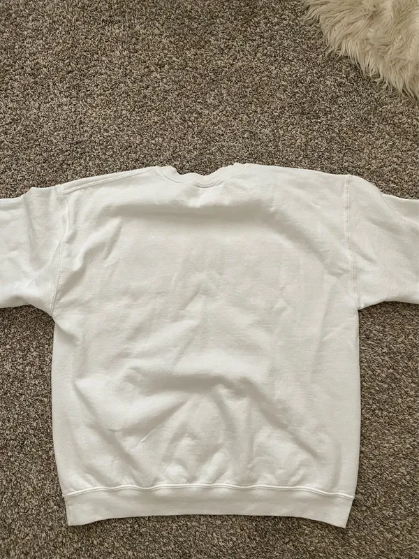 Zeta Embroidered Crewneck White Size L - Image 3
