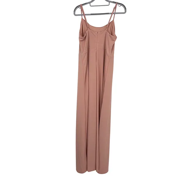 Birdy‎ Grey Ash Maxi Dress Dusty Rose Pink Cowl Neck Bridesmaid Gown XL NWT - Image 3