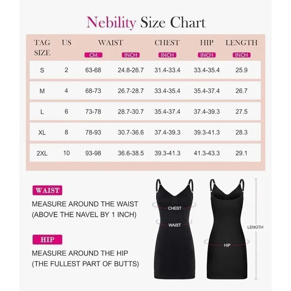 NEW Underwire Shapewear Dress Full Slip Tummy Control L - Image 6