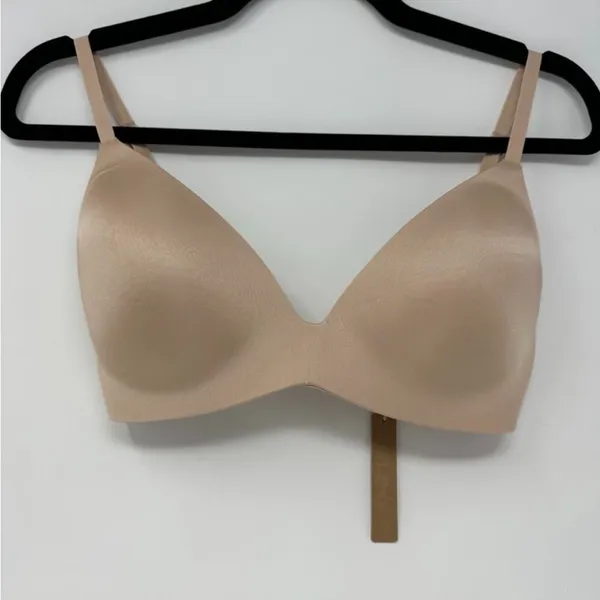 NWT SKIMS Wireless Form Push-Up Plunge‎ Bra BR-WRL-1891Clay Size 40D - Image 5