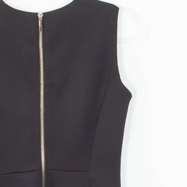 Karl Lagerfeld Black Embellished‎ Sleeveless Midi Sheath Dress Size 4 - Image 8