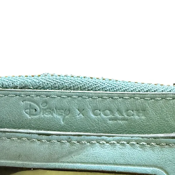 Coach X Disney Blue Leather ID Card Coin Wallet - Image 3