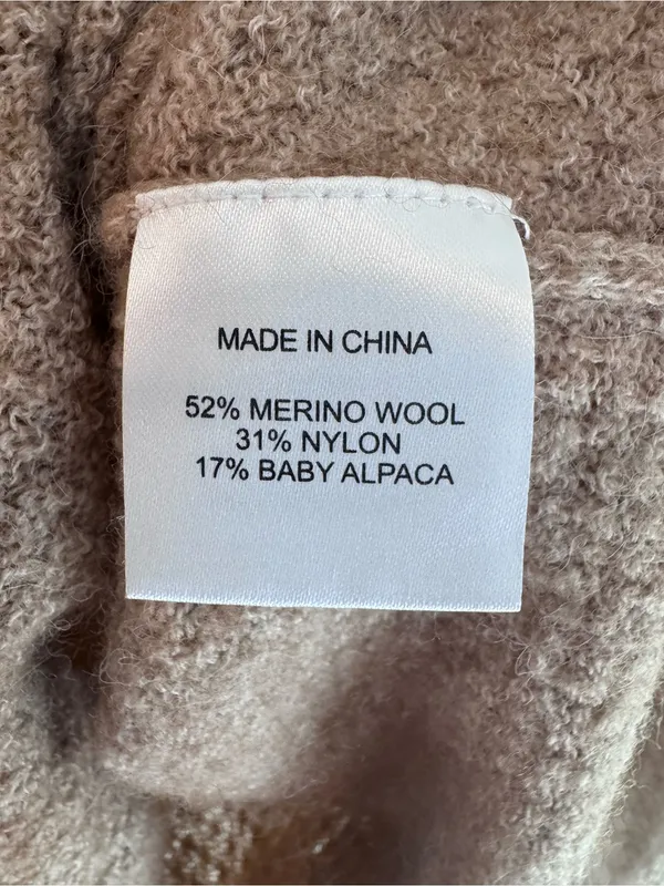 Quince Tan/Light Brown Crewneck Wool Sweater - Image 7
