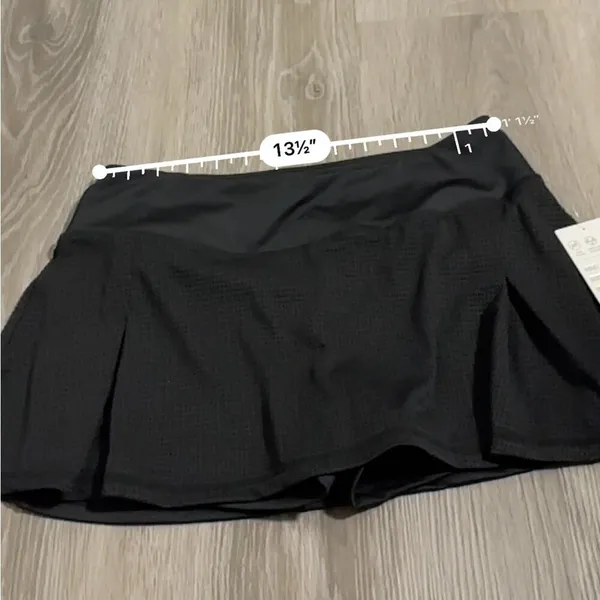Z by Zella Black Perforated Eyelet Activewear Golf‎ Tennis Skort Size M - Image 7