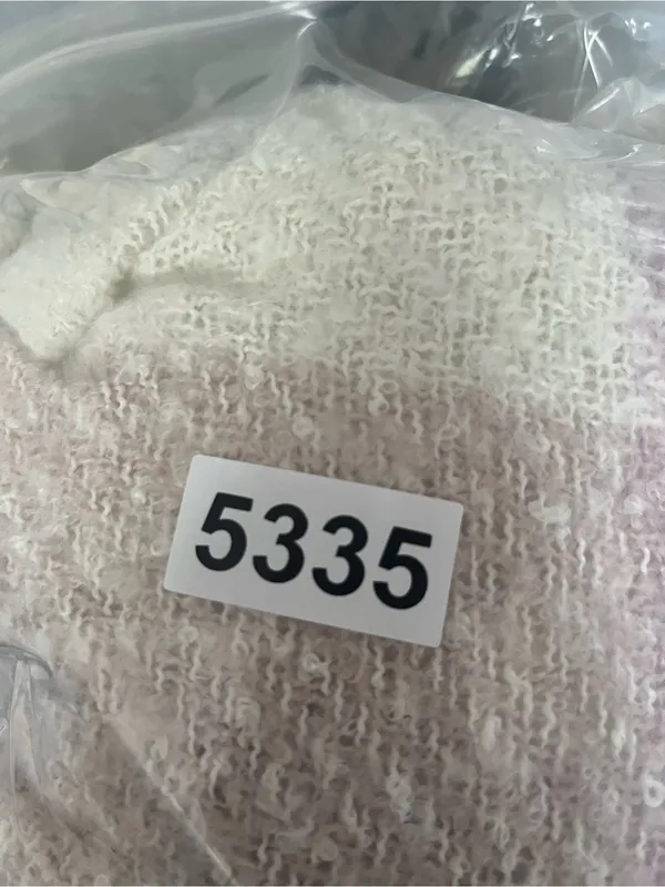 NWT Old Navy Pink Ivory Plaid Oversized Blanket Scarf Winter Cozy Fringe Preppy - Image 7