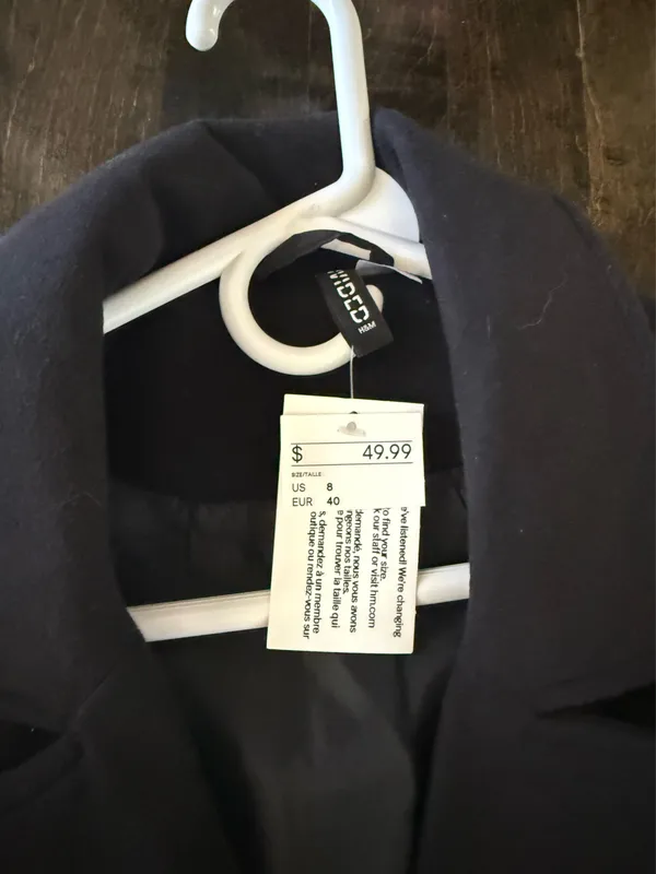 H&M Black Peacoat - Image 2