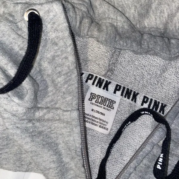 PINK Gray Hoodie - Image 4