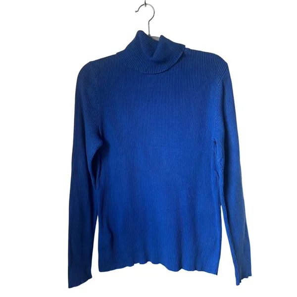 Lauren Ralph Lauren Blue Turtleneck Sweater - Large - Image 2