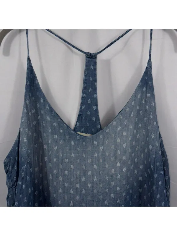 Cloth & Stone Chambray Tencel Swing Tank Dress Size Large - Image 2