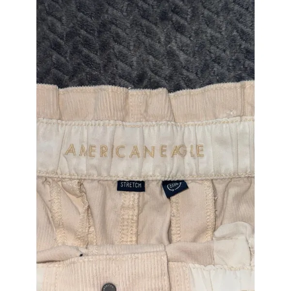 American Eagle Women's Real Good Stretch‎ Baggy Corduroy Cargo Pants Size 8 - Image 3
