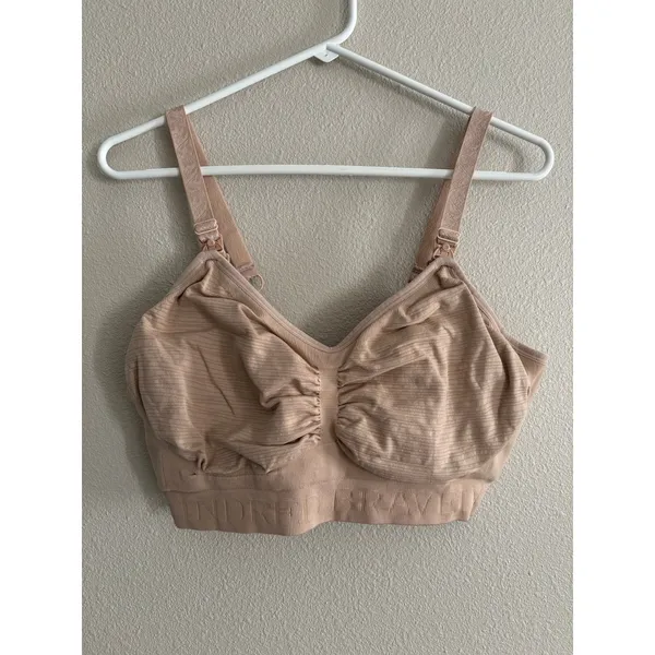 Kindred Bravely Sublime Hands Free Pumping Nursing‎ Bra Tan Large Busty Fit - Image 2